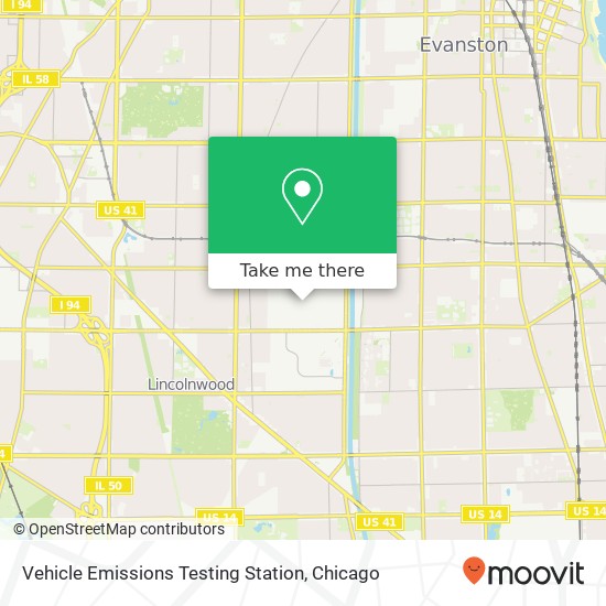 Mapa de Vehicle Emissions Testing Station