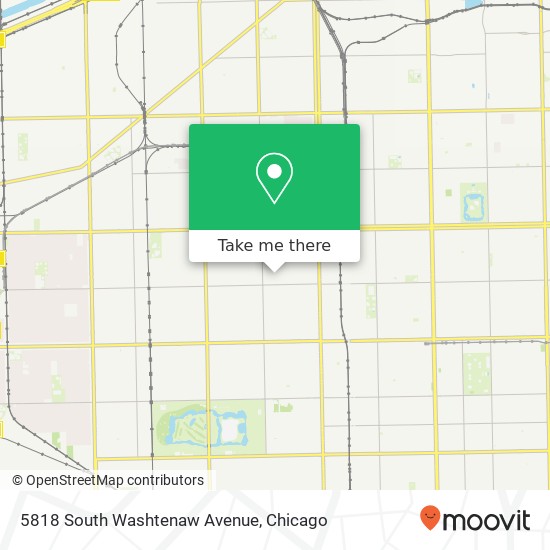 5818 South Washtenaw Avenue map