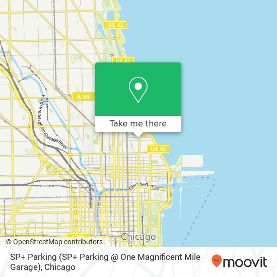 Mapa de SP+ Parking (SP+ Parking @ One Magnificent Mile Garage)