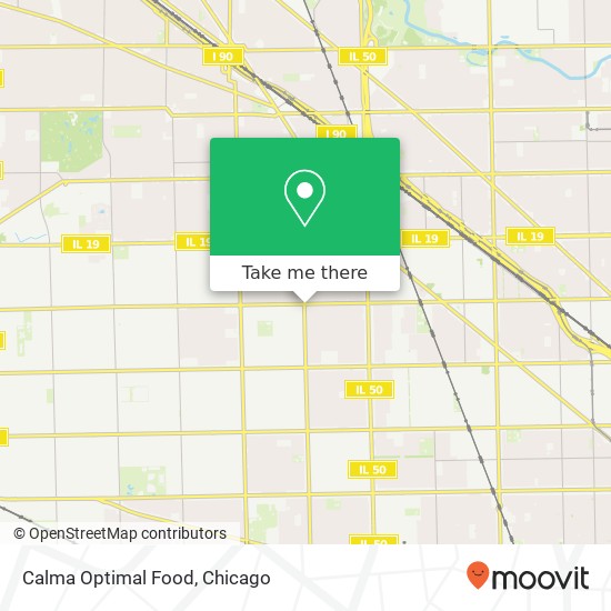 Calma Optimal Food map