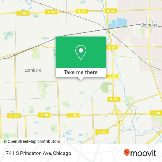 741 S Princeton Ave map