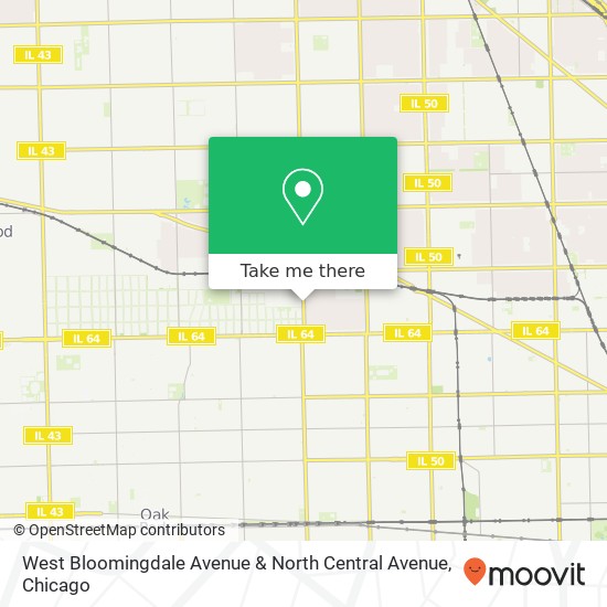 Mapa de West Bloomingdale Avenue & North Central Avenue