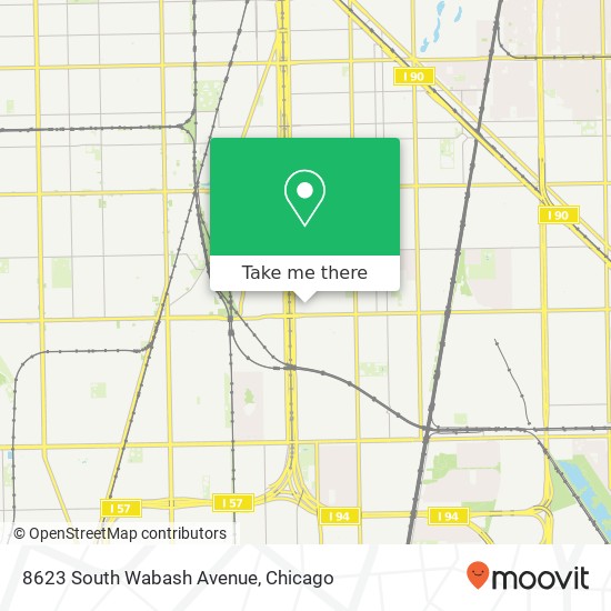 8623 South Wabash Avenue map