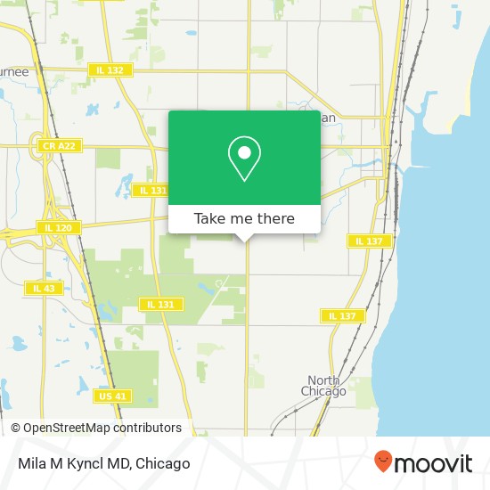 Mila M Kyncl MD map