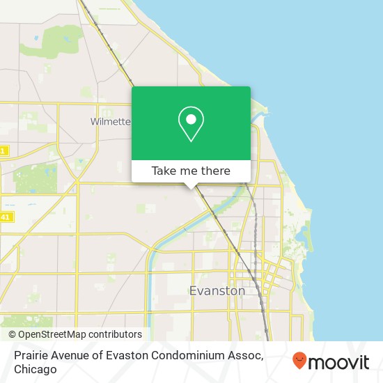 Prairie Avenue of Evaston Condominium Assoc map