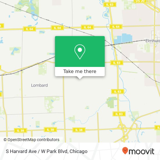 Mapa de S Harvard Ave / W Park Blvd