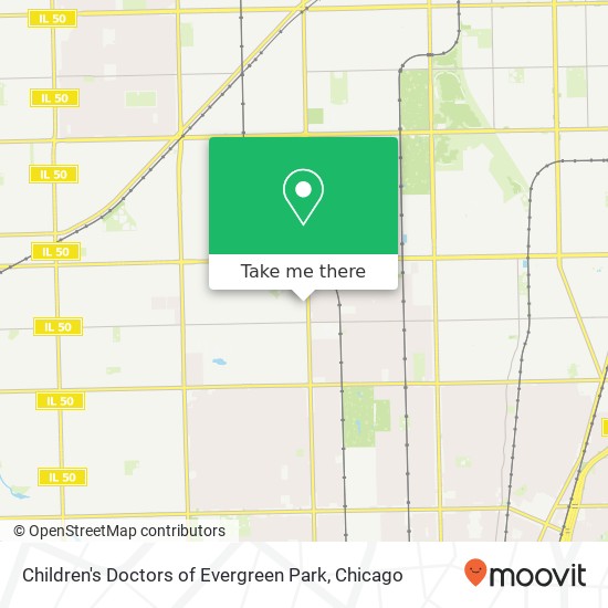 Children's Doctors of Evergreen Park map