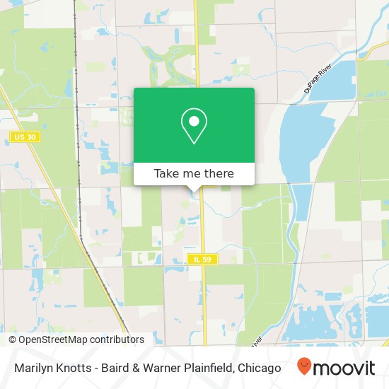 Mapa de Marilyn Knotts - Baird & Warner Plainfield