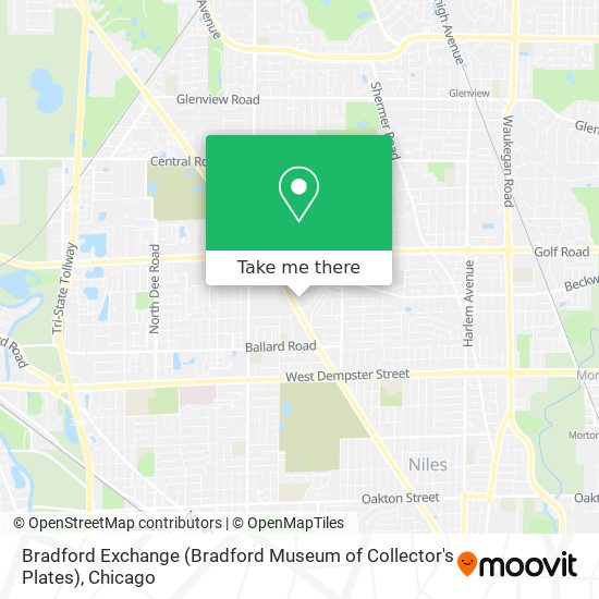 Mapa de Bradford Exchange (Bradford Museum of Collector's Plates)
