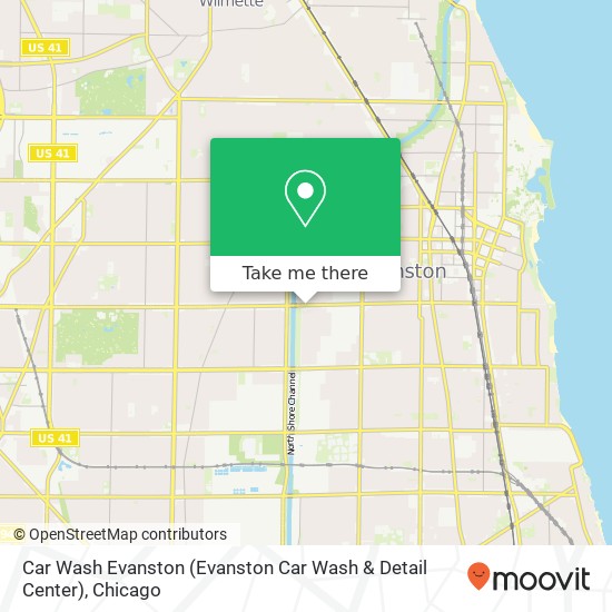 Car Wash Evanston (Evanston Car Wash & Detail Center) map