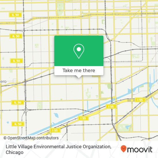 Little Village Environmental Justice Organization map