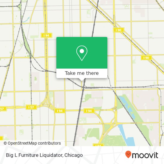 Big L Furniture Liquidator map