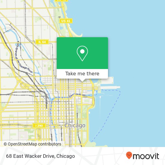 68 East Wacker Drive map