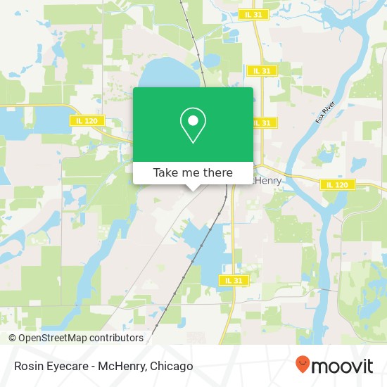 Rosin Eyecare - McHenry map