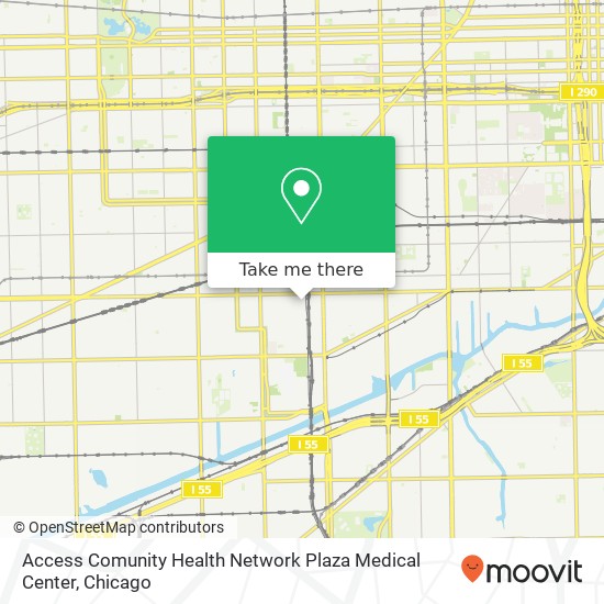 Mapa de Access Comunity Health Network Plaza Medical Center