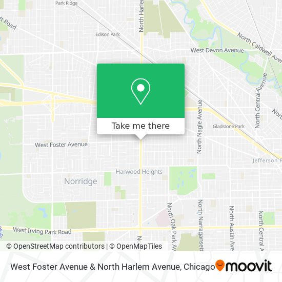 Mapa de West Foster Avenue & North Harlem Avenue