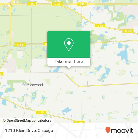 1210 Klein Drive map