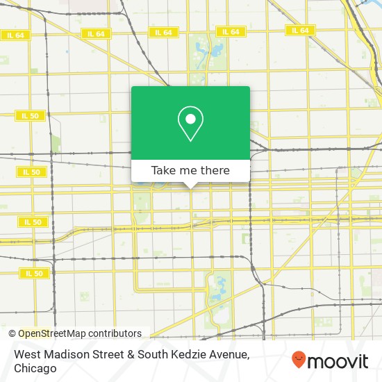 Mapa de West Madison Street & South Kedzie Avenue