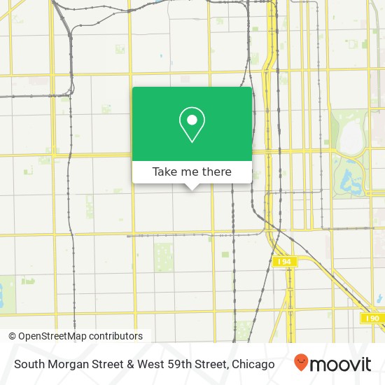 South Morgan Street & West 59th Street map