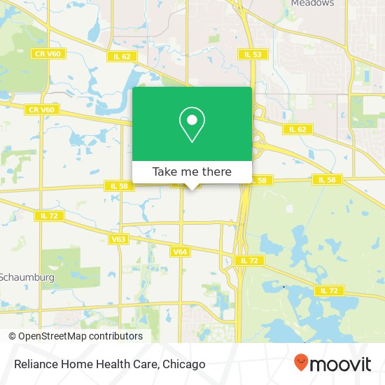 Mapa de Reliance Home Health Care