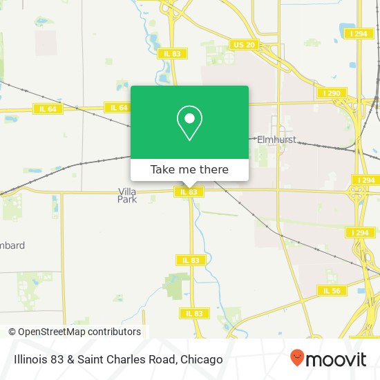 Mapa de Illinois 83 & Saint Charles Road