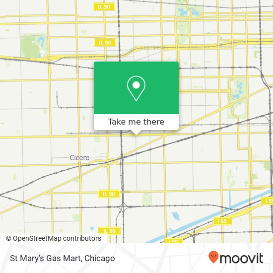 St Mary's Gas Mart map