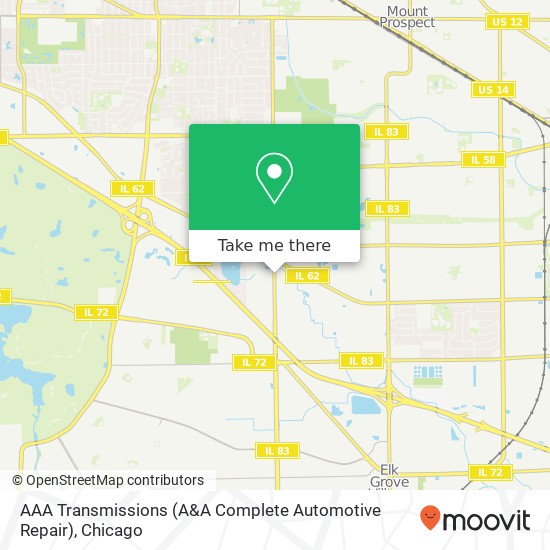 Mapa de AAA Transmissions (A&A Complete Automotive Repair)