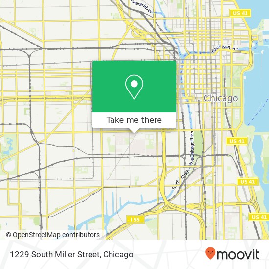 1229 South Miller Street map