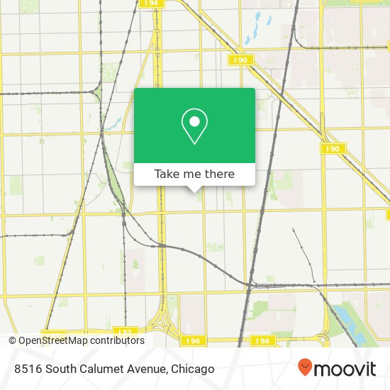 8516 South Calumet Avenue map