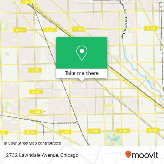 2732 Lawndale Avenue map