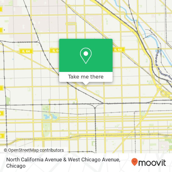 North California Avenue & West Chicago Avenue map
