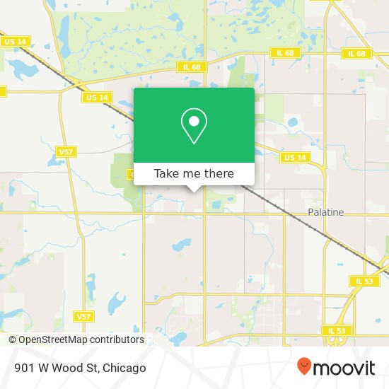 Mapa de 901 W Wood St
