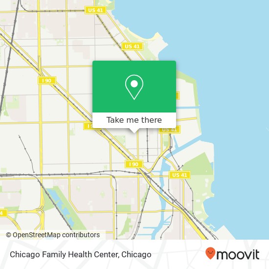 Mapa de Chicago Family Health Center