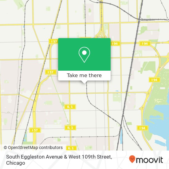 Mapa de South Eggleston Avenue & West 109th Street