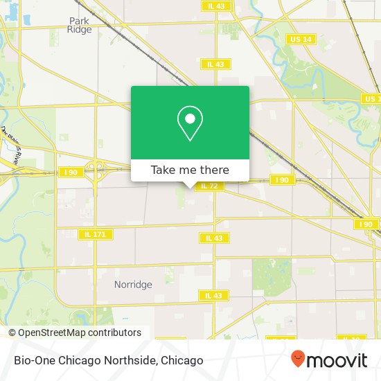 Mapa de Bio-One Chicago Northside