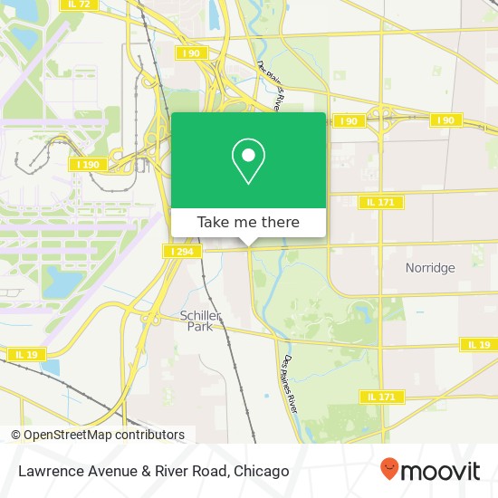 Lawrence Avenue & River Road map