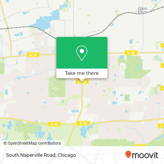 South Naperville Road map