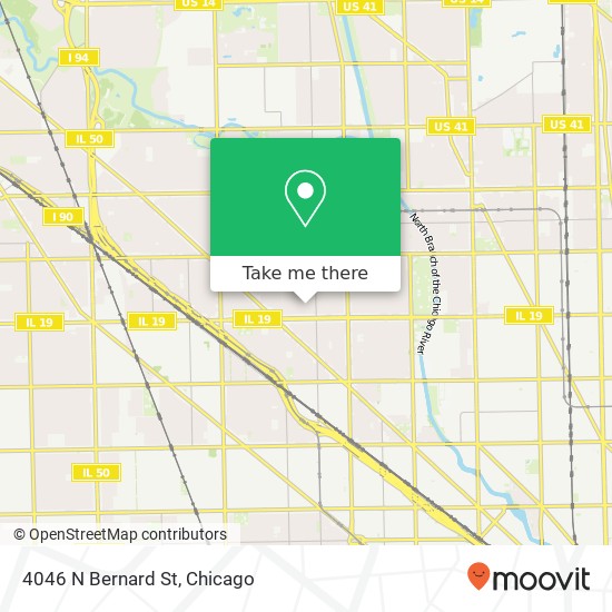 4046 N Bernard St map