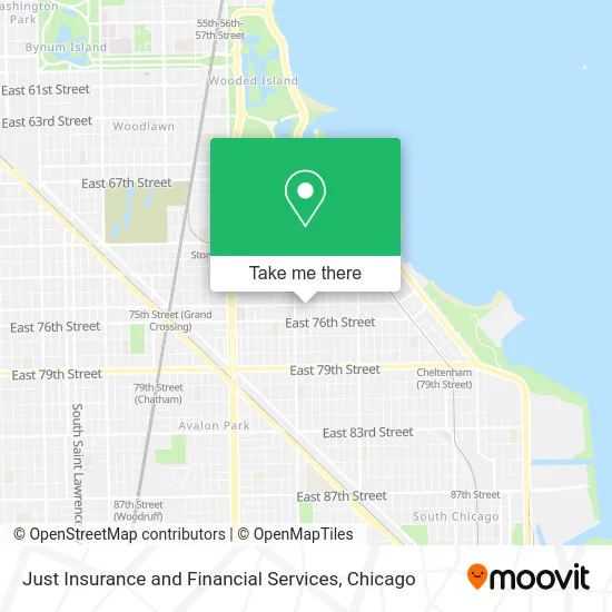 Just Insurance and Financial Services map