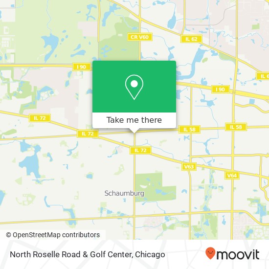 North Roselle Road & Golf Center map