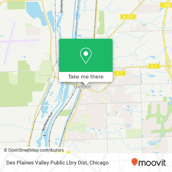 Mapa de Des Plaines Valley Public Lbry Dist
