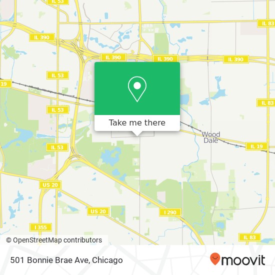 Mapa de 501 Bonnie Brae Ave
