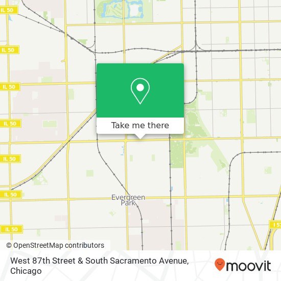 Mapa de West 87th Street & South Sacramento Avenue