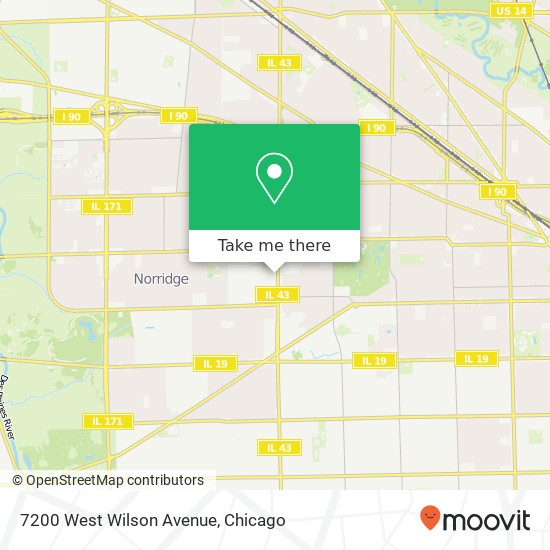 7200 West Wilson Avenue map