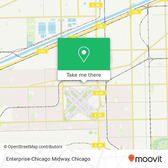 Enterprise-Chicago Midway map
