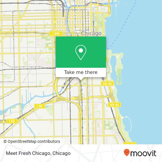 Meet Fresh Chicago map