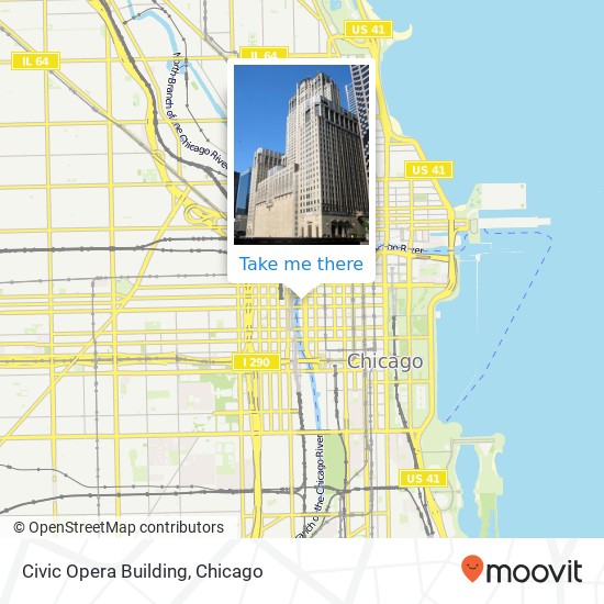 Civic Opera Building map
