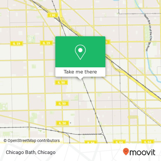 Chicago Bath map