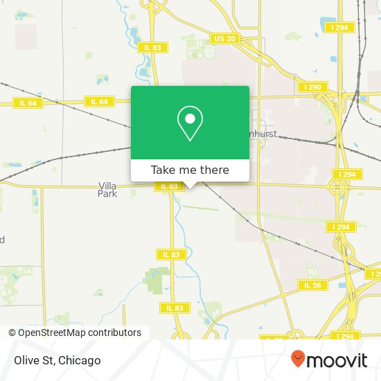 Mapa de Olive St