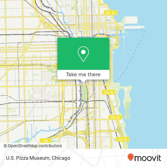 Mapa de U.S. Pizza Museum